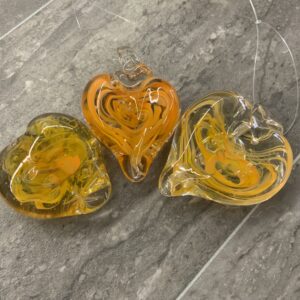 Donna McCord-Blown Glass Hearts