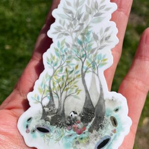 Melissa Moss Art – Taking Comfort – Sticker
