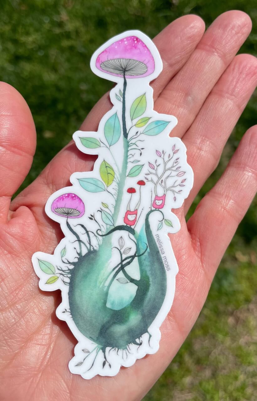 Melissa Moss Art - You're Weird, I Love You - Sticker