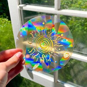 The Raven’s Edge Suncatcher Refracting Light Sticker ~ Planets Around the Sun