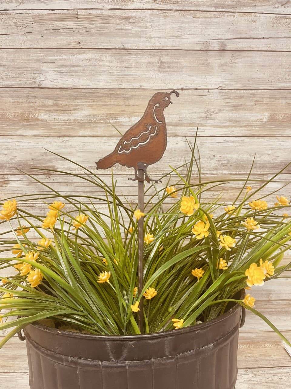 Universal Ironworks Inc - Quail southwest Garden Plant Stake