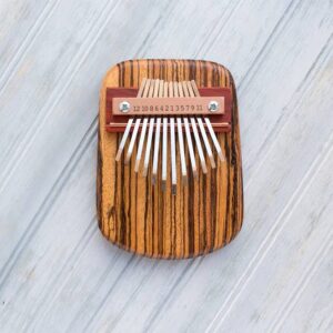 Mountain Mel Zebrawood Thumb Piano: Acoustic