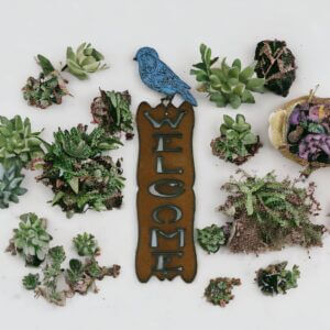 Whimsies – Bird Welcome Sign Garden Spring nature lover sustainable USA
