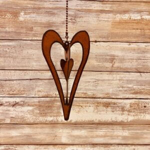Universal Ironworks Inc – Heart Mobile 3D Medium Valentine Garden Home Decor