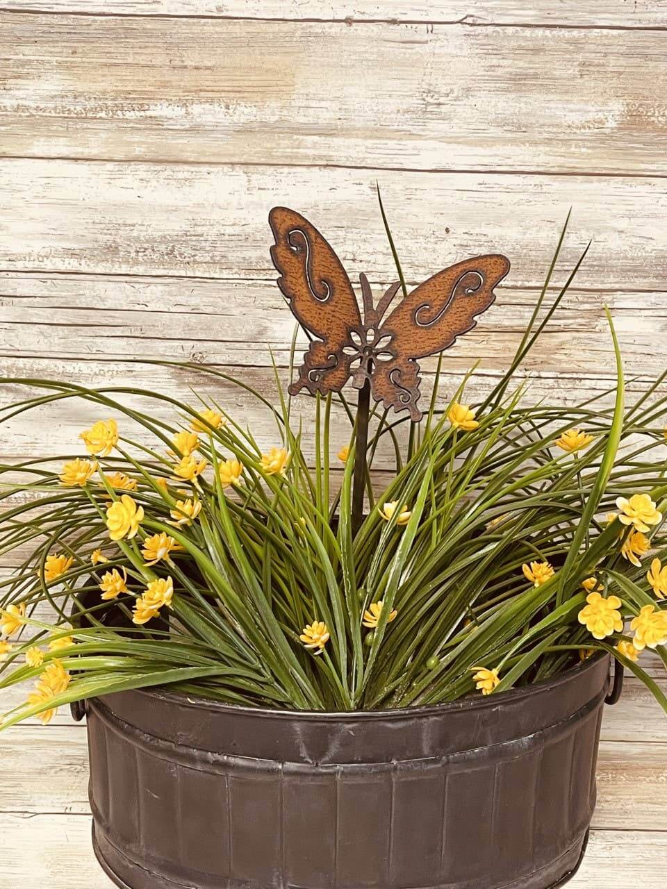 Universal Ironworks Inc - Butterfly GARDEN FRIEND Plant Stake