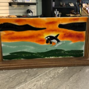 JSG – Orca at Sunset w/stand