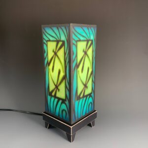Macone Clay / Spooner Creek – ML94 – Blue Dragonfly Lamp