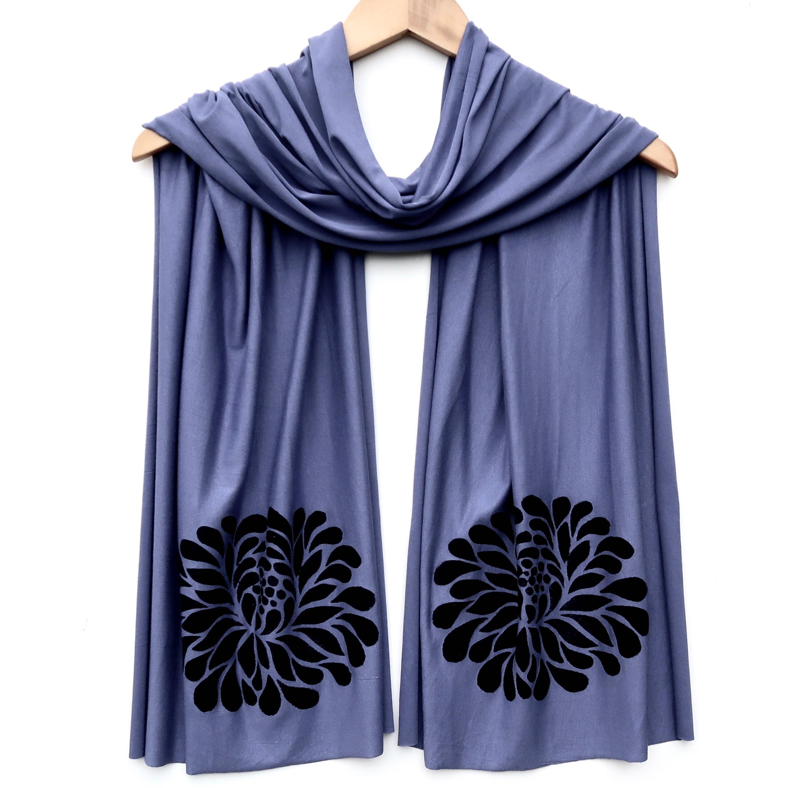 Windsparrow Studio - Botanical Scarf Collection (black ink)
