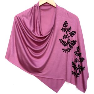 Windsparrow Berry Poncho (black ink) Gift for women, Yoga, Spa
