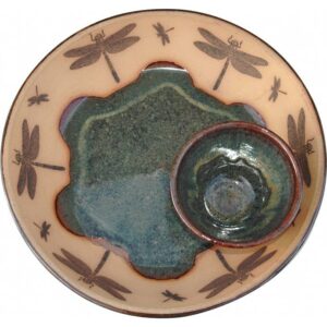Always Azul Pottery – Dragonfly Chip and Dip