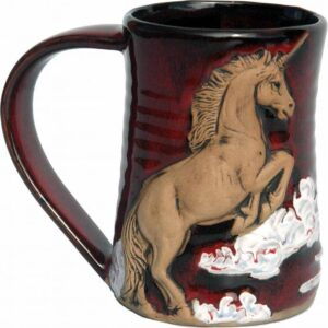 Always Azul Pottery – 3-D Unicorn Tankard