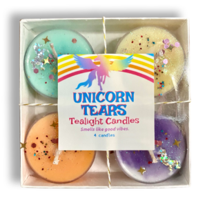 Raven’s Hearth – Unicorn Tears Tealight Candles | Soy Wax | Small Batch Made