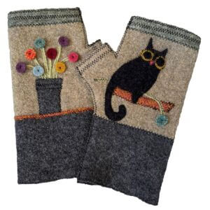 Woolflower – Boo Women’s Wool Fingerless Gloves