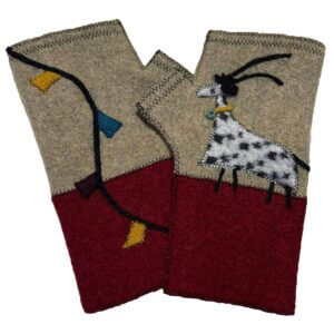 Woolflower – FG088 Billy Women’s Wool Fingerless Gloves