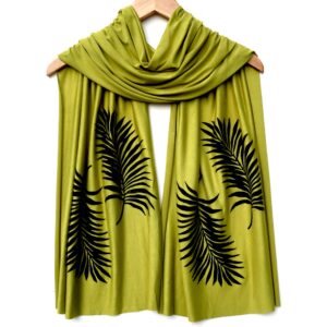 Windsparrow Studio – Botanical Scarf Collection (black ink)