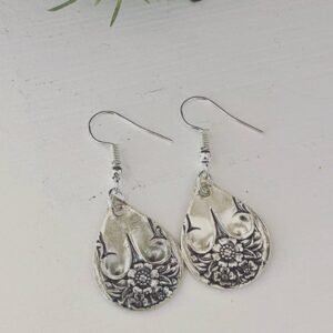 Spoon Jewelry By Emily – Floral Knife Handle Earrings