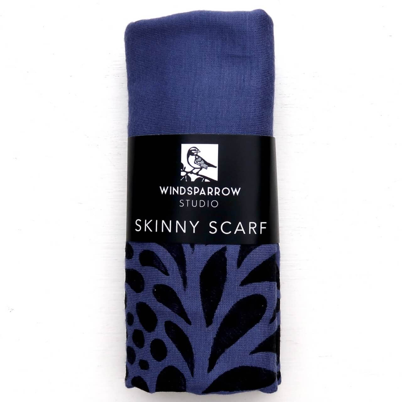 Windsparrow Studio - Botanical Skinny Scarf Collection (black ink)