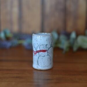 Mud & Maker – Tiny Tumblers – Snowman / Holiday / Christmas: Mix Pack of Glazes