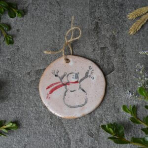 Mud & Maker Snowman Pottery