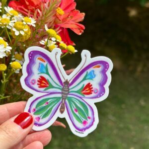 Lori Portka – Purple Butterfly Sticker