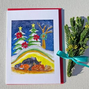 Lori Portka – Happiness Through Art – Never Cold with You Holiday Card