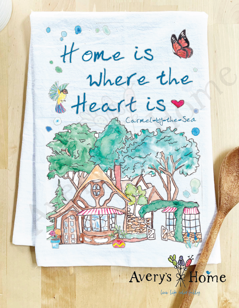Avery's Home - Home Is Where the Heart Is Customizable Kitchen Towel
