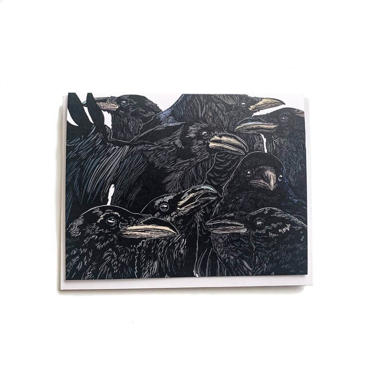Corvidae Raven Notecard