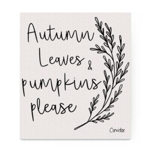 Corvidae Fall Swedish Dishcloth, Fall Decor
