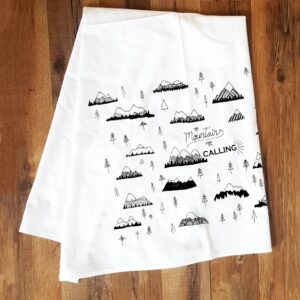 Corvidae Mountains are Calling Tea Towel