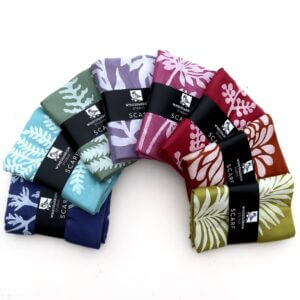 Windsparrow Studio – Botanical Scarf Collection (white ink)