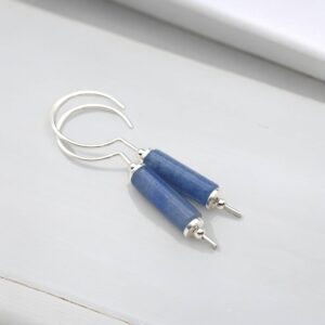 Bijou by SAM Sterling Silver & Blue Aventurine Threaders