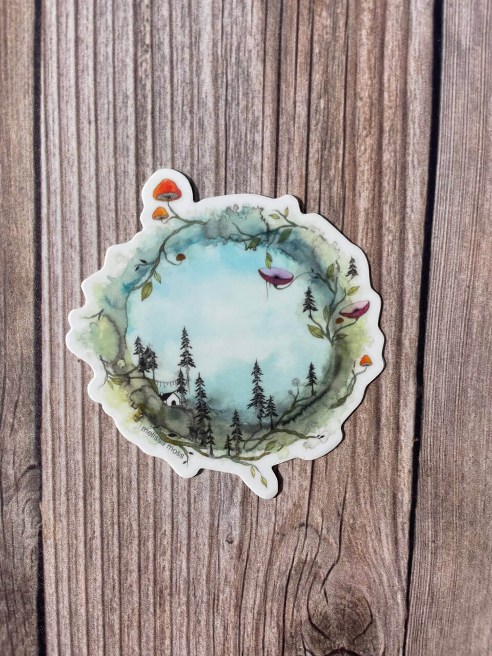 Melissa Moss Art - Another day in paradise - sticker