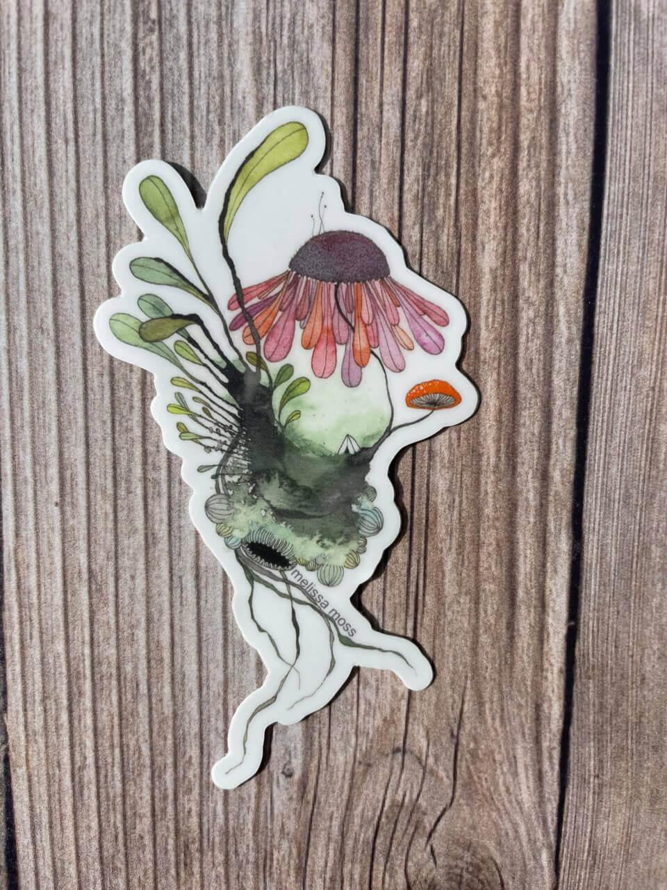 Melissa Moss Art - Garden party - Sticker