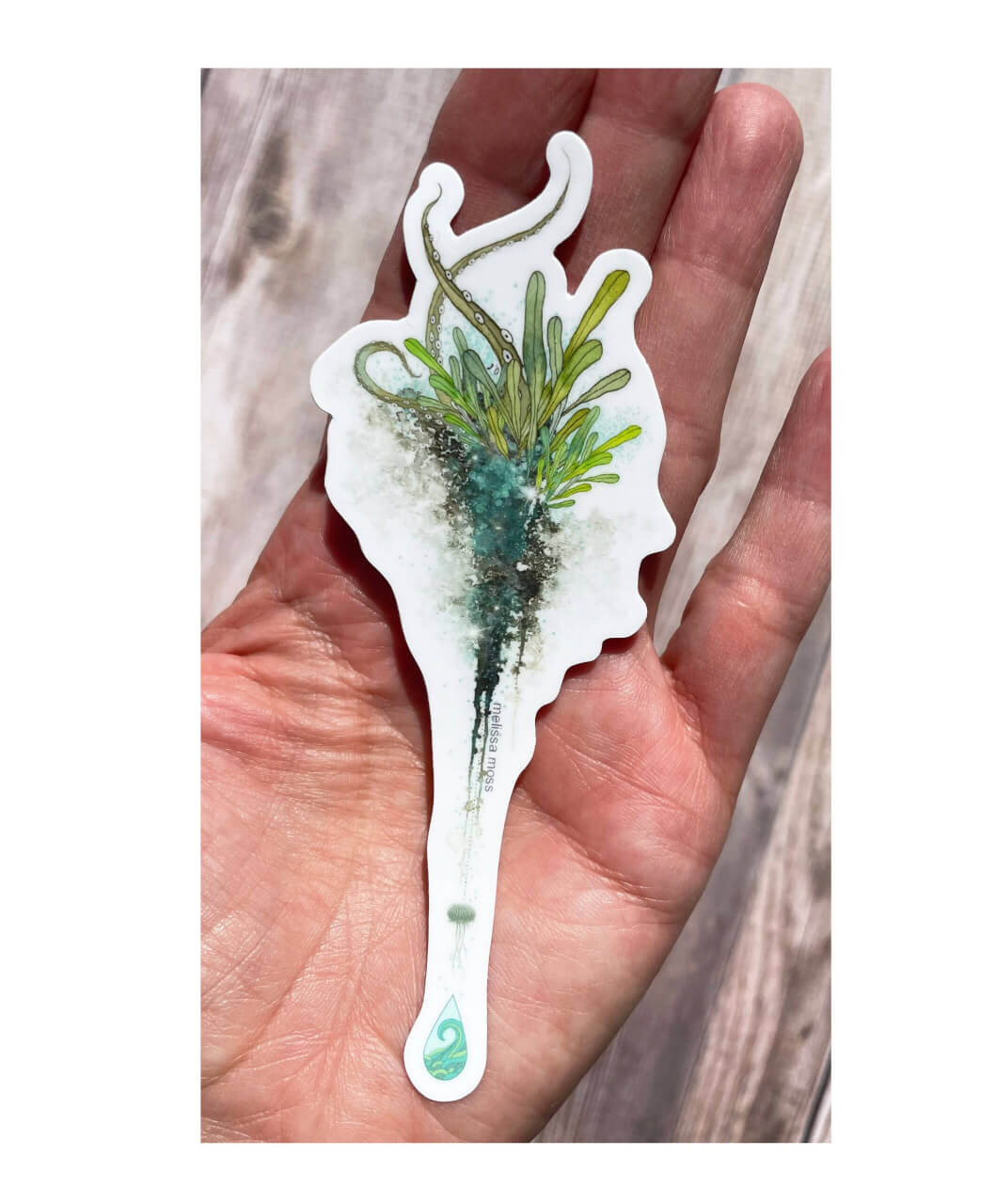 Melissa Moss Art - Just Breathe... - Elements Sticker - Water