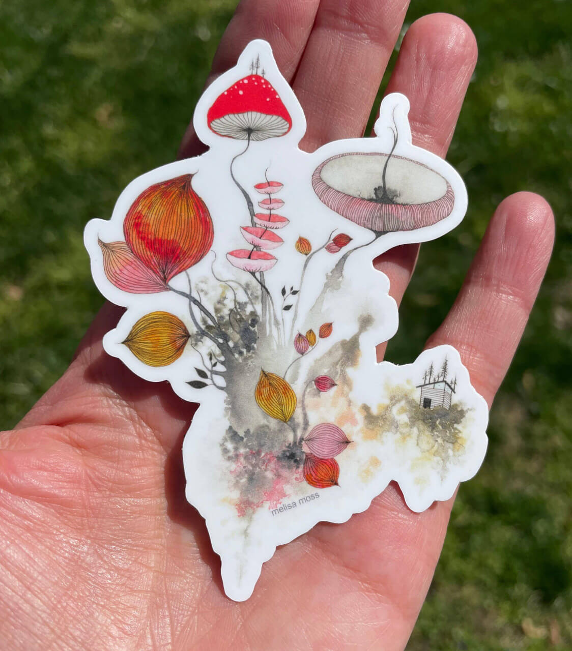 Melissa Moss Art - Our Strange & Beautiful Life - Sticker