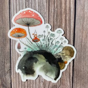 Melissa Moss Art – Ruler of the world – Sticker