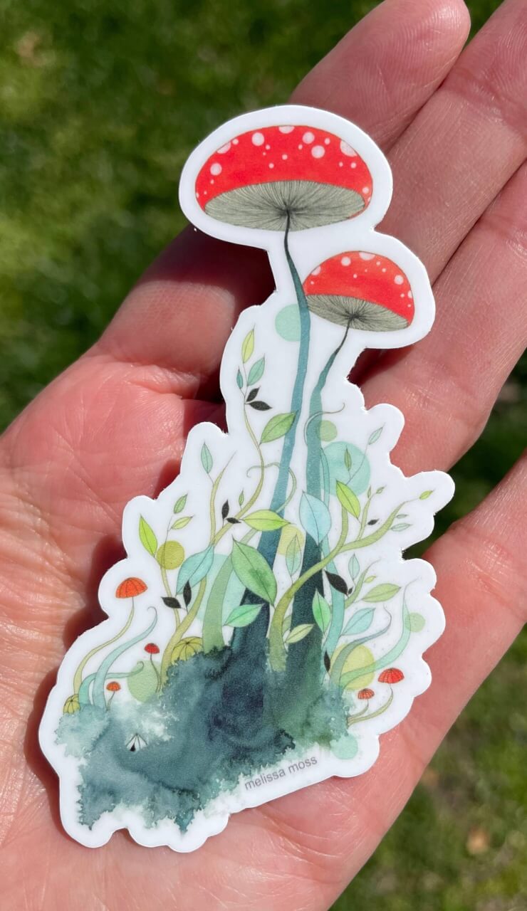 Melissa Moss Art - What a Long Strange Trip It's Been - Sticker