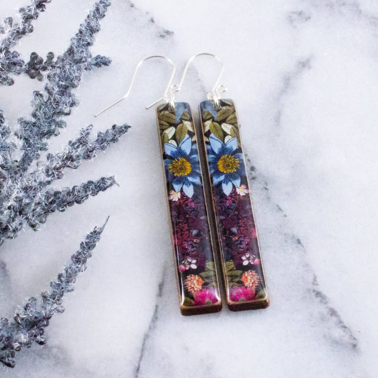 No Man's Land - Modern Meadow Bar Earrings