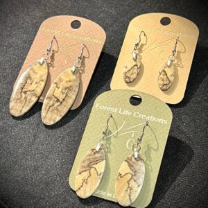 Forest Life Creations – Spalted Hackberry Earrings