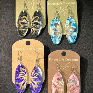 Forest Life Creations – Magnolia Pod / Resin Earrings