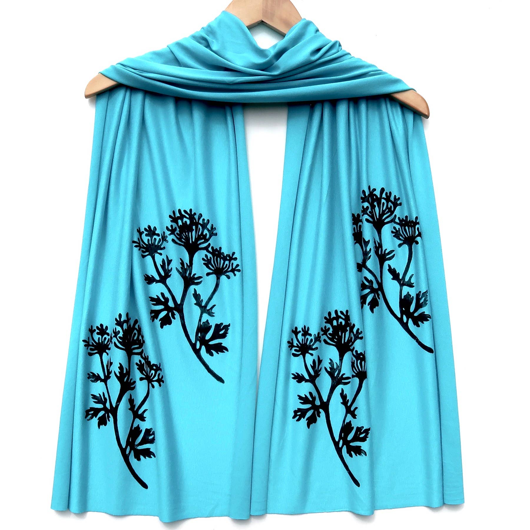 Windsparrow Studio - Summer Botanical Scarf Collection (black ink)