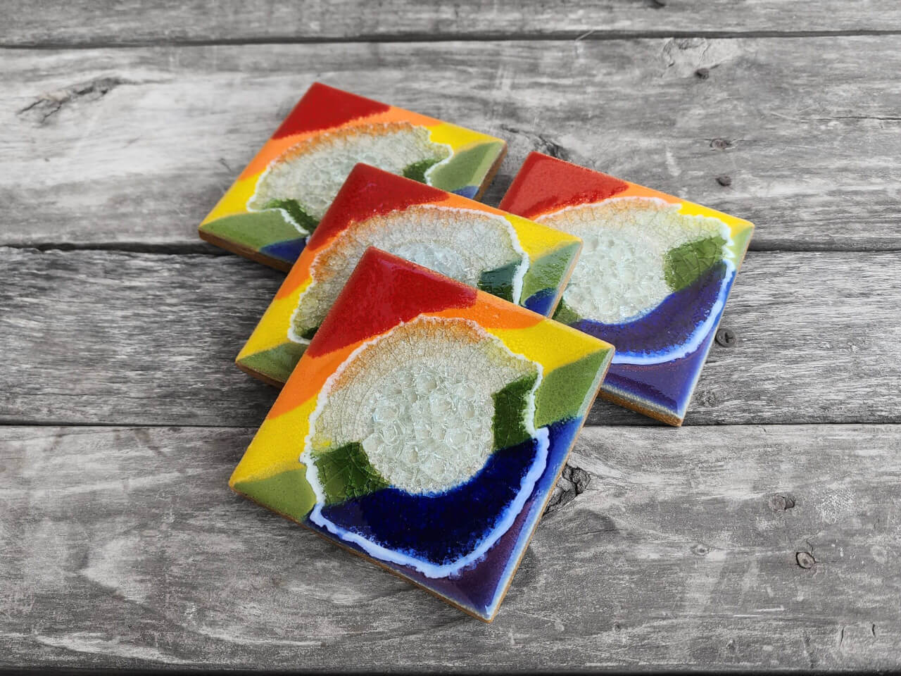 Dock 6 Pottery -Pride Coaster