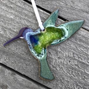 Dock 6 Pottery – Hummingbird Ornament