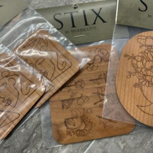 Woodcutts wood sticker