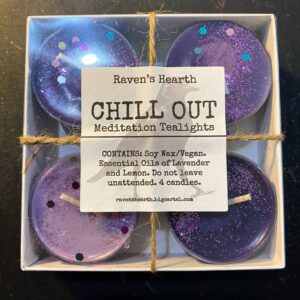 Raven’s Hearth – Chill Out Tealights Calming Lavender & Lemon Scent