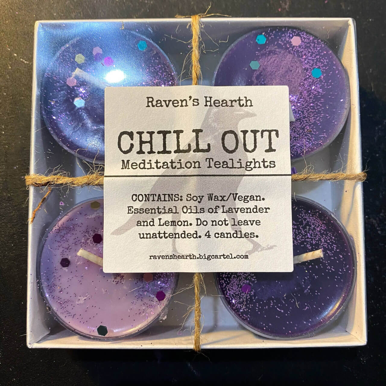 Raven’s Hearth - Chill Out Tealights Calming Lavender & Lemon Scent