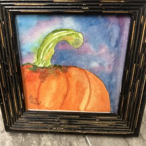 Beth Smith Watercolor Original Pumpkin