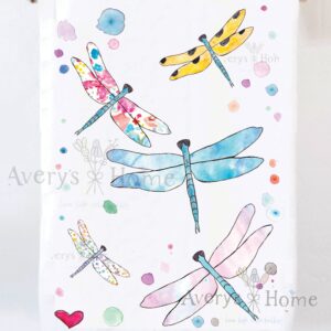 Avery’s Home – Dragonfly – Garden Kitchen Towel