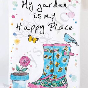 Avery’s Home – Gardening Is My Happy Place Kitchen Towel