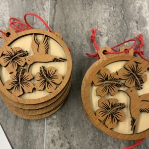 Zigzag Hummingbird Ornament